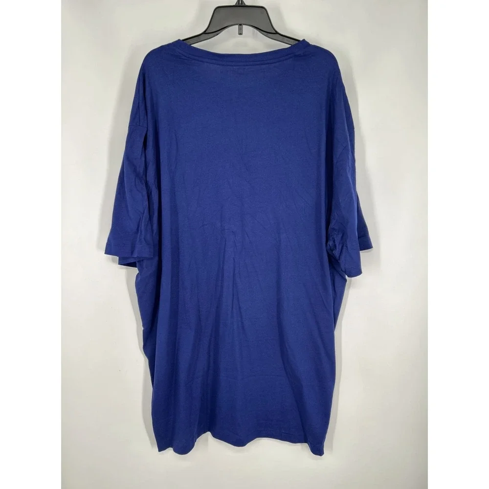 Polo Ralph Lauren T Shirt Men 4XLT Blue Embroidered Pony Logo Crew Neck Pullover